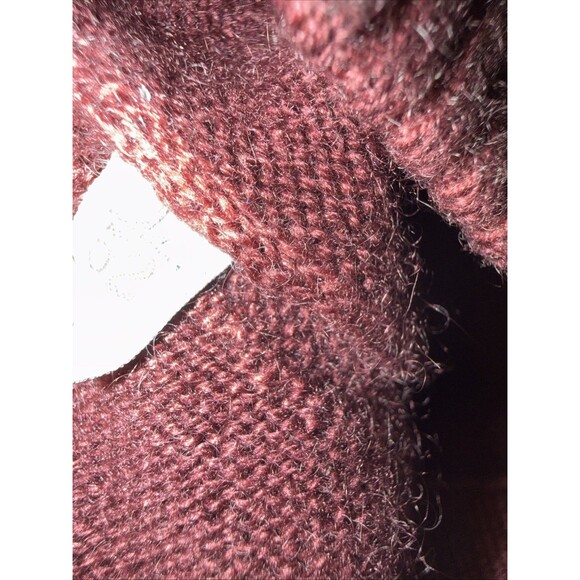 Ermenegildo Zegna Cashmere Silk V-Neck Sweater 52(XL) Italy MSRP $1490 Maroon - Picture 5 of 7